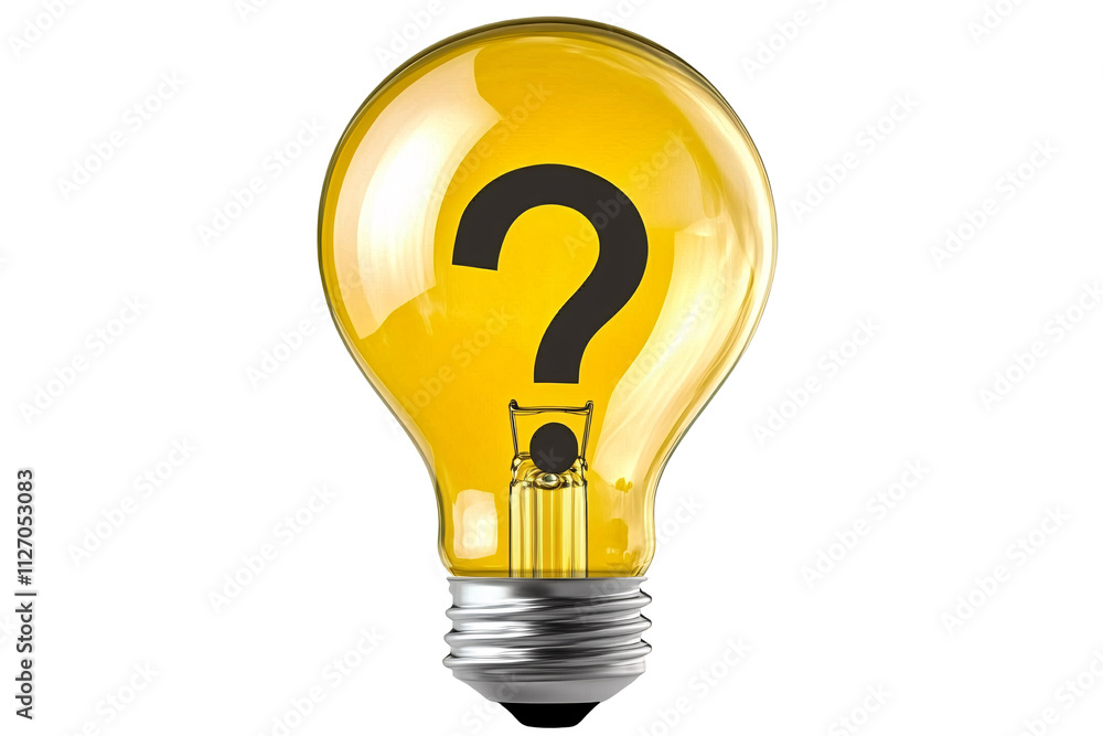a light bulb with a question mark inside a light bulb with a question mark inside