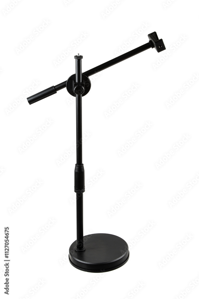 Adjustable smartphone holder stand with a flexible neck and sturdy base, isolated on a white background. Adjustable smartphone holder stand with a flexible neck and sturdy base, isolated on a white background.