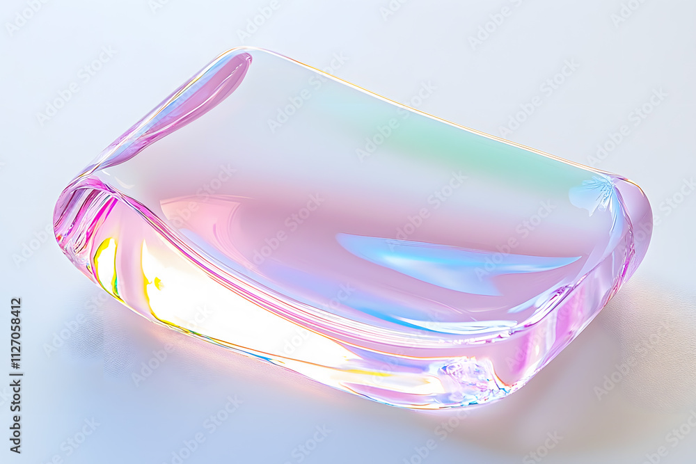 Transparent Glossy Vibrant Pink Gel and Isolated on white background Transparent Glossy Vibrant Pink Gel and Isolated on white background