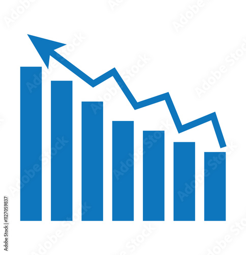 Set of growth graph vector icons. Business chart. Financial rise up. Increase profit.