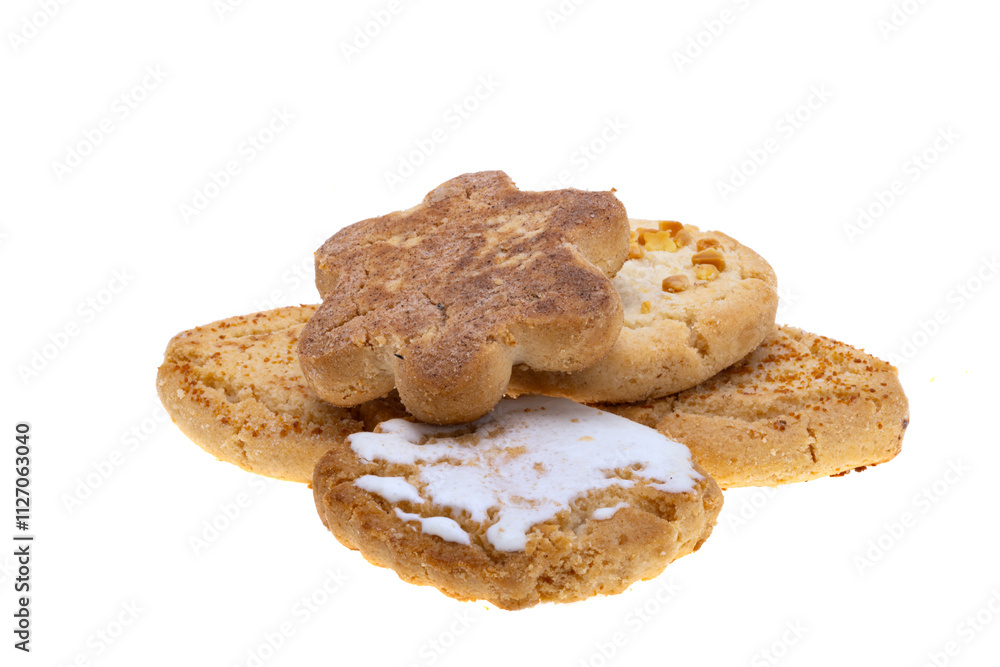spanish shortbread cookies isolated spanish shortbread cookies isolated