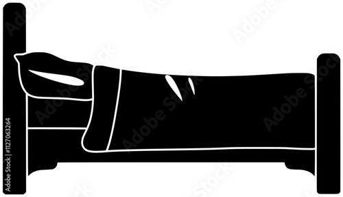 bed illustration bedding silhouette bedroom logo home icon blanket outline room bedsheet sleep house pillow comfort comfortable domestic interior shape women vector graphic background