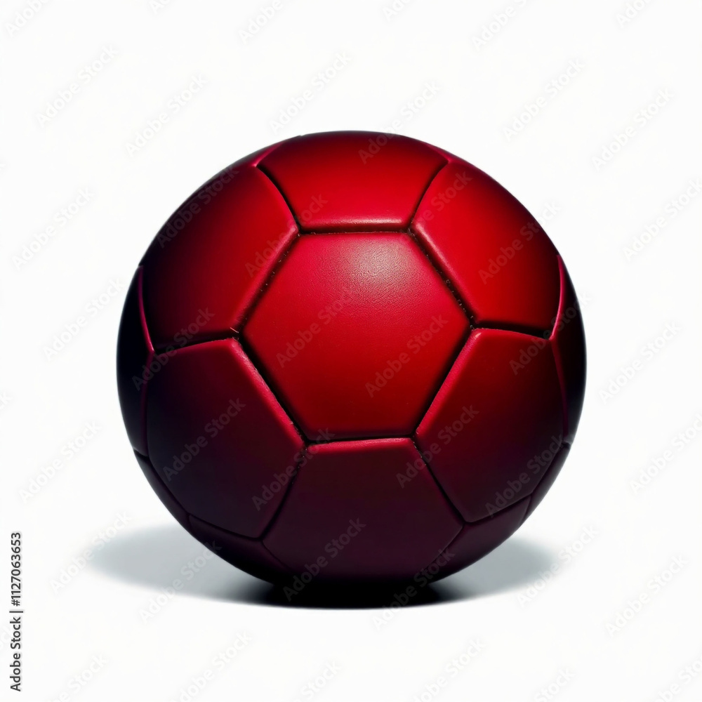 Fototapeta premium Soccer ball, Football, isolated on white background, full depth of field