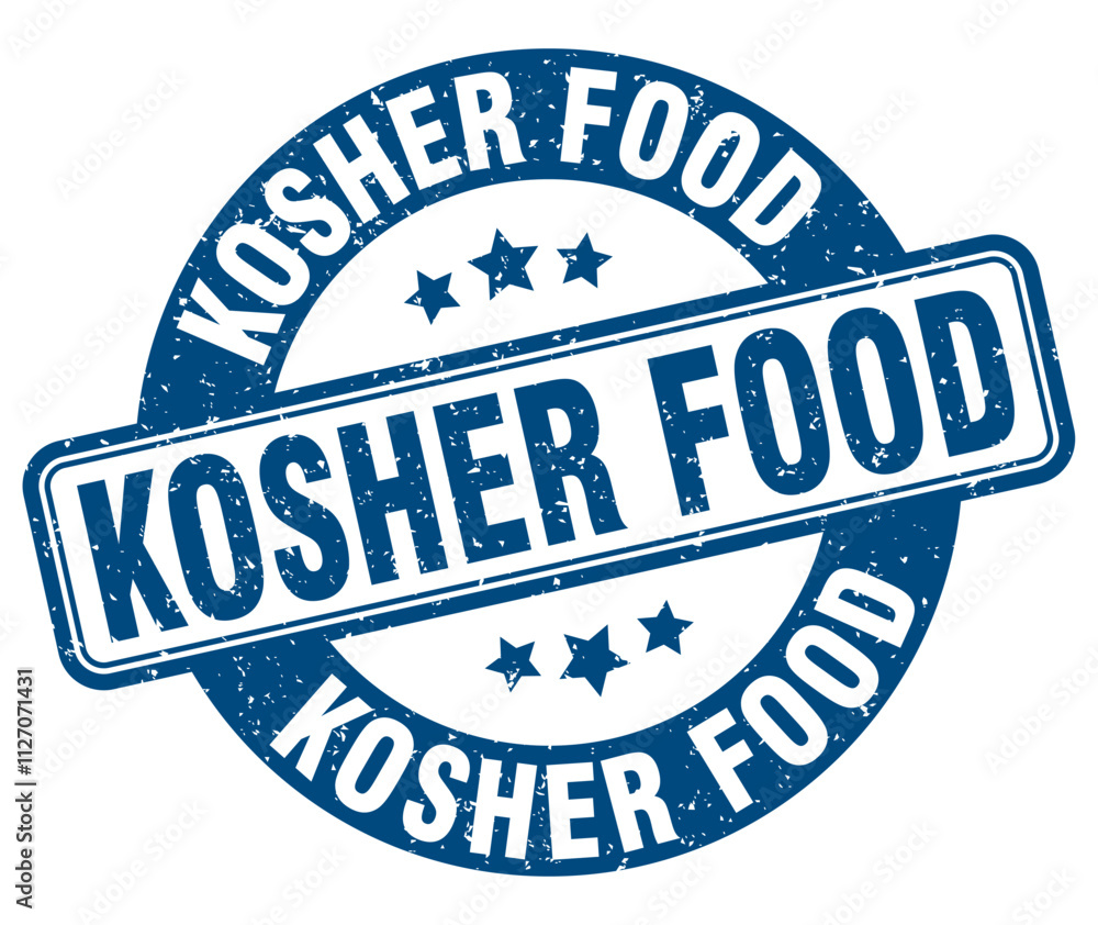 Fototapeta premium KOSHER FOOD STAMP