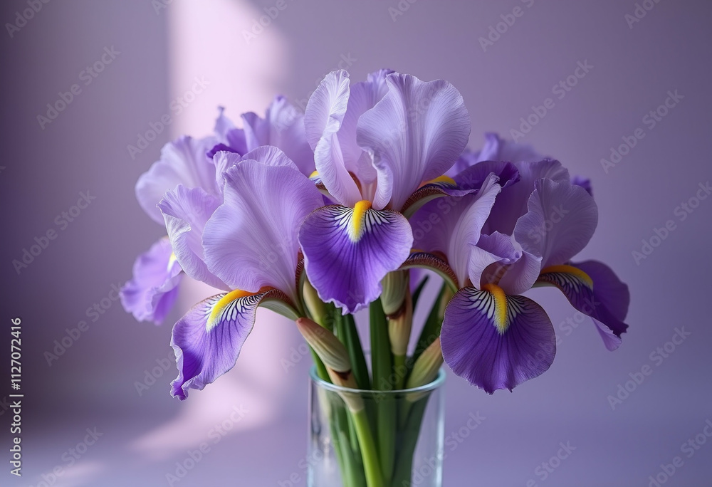 Obraz premium purple iris flowers