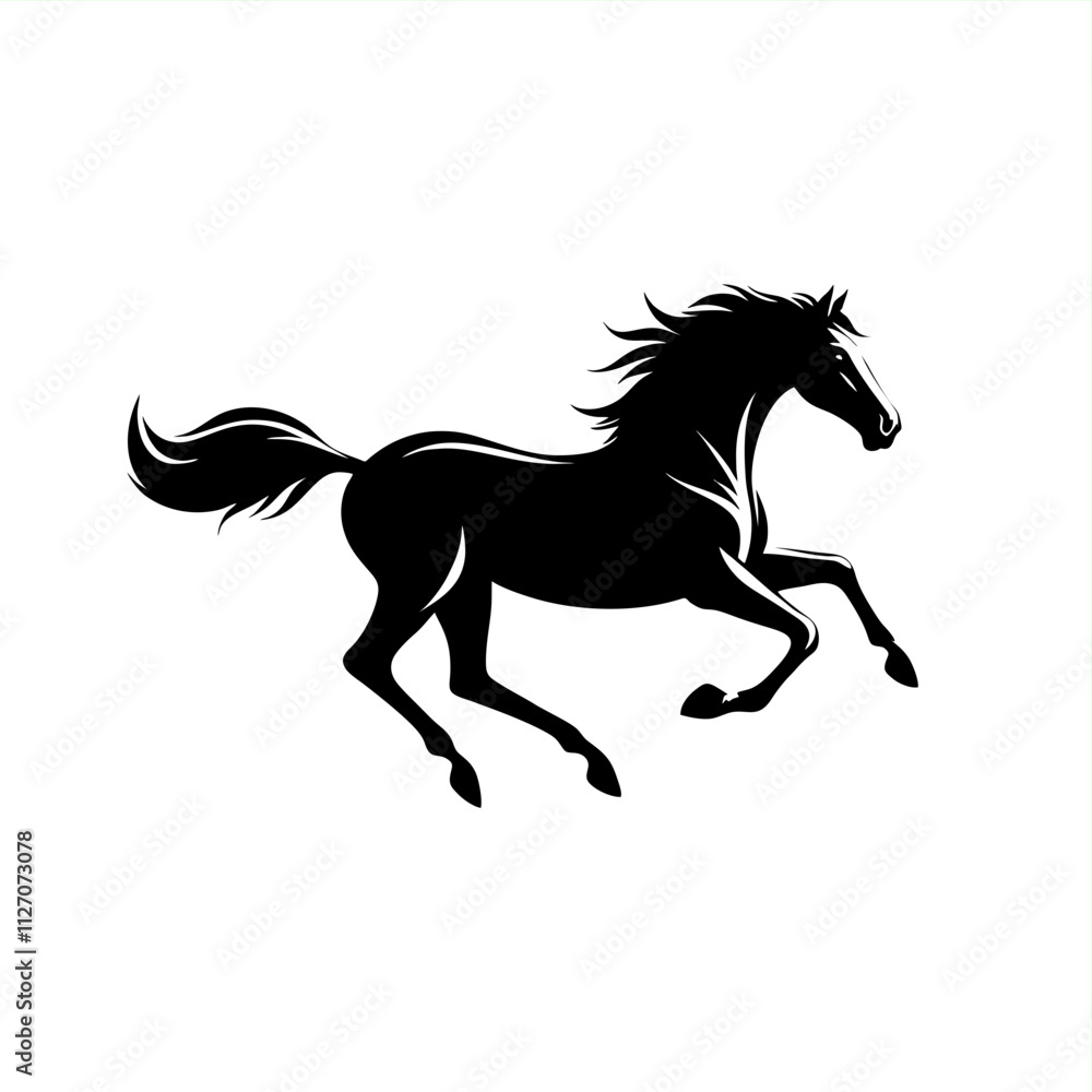 simple stencil drawing vector silhouette of horse running
simple stencil drawing vector silhouette of horse running