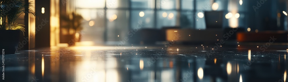 Mesmerizing Reflection: A Captivating Cityscape at Dusk Mesmerizing Reflection: A Captivating Cityscape at Dusk