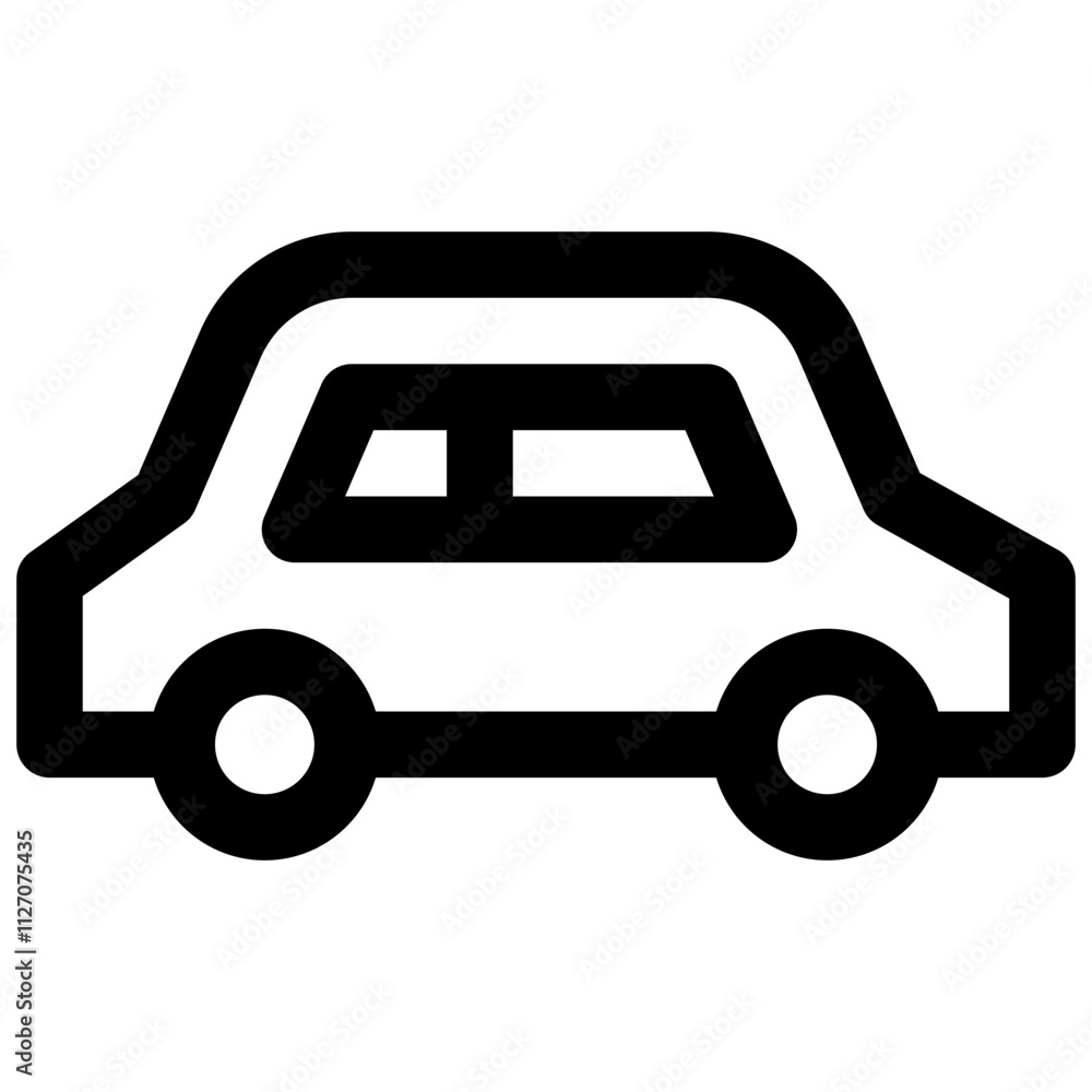 Limousine. Editable stroke vector icon. Limousine. Editable stroke vector icon.