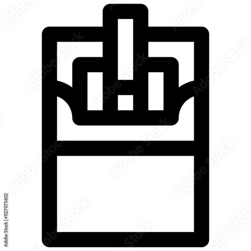 Tobacco. Editable stroke vector icon.