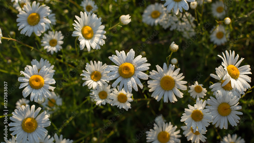 Chamomile is an odorless, very common herbaceous weed Chamomile is an odorless, very common herbaceous weed