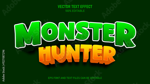 Monster hunter editable text effect