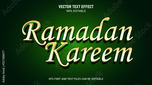 Ramadan kareem  editable text effect