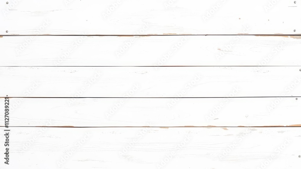 Naklejka premium White wooden boards with a rustic texture as background, pattern, backdrop, design