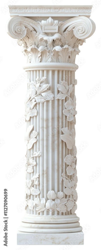 PNG White marble Ionic pillar architecture column greek. PNG White marble Ionic pillar architecture column greek.