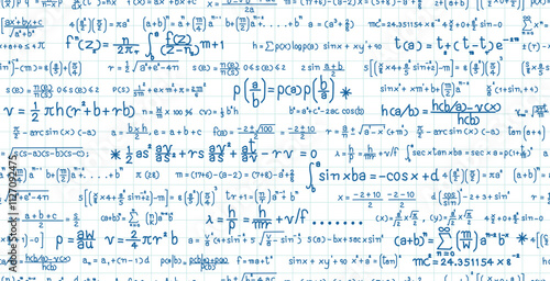 Mathematical analysis and calculation formulas on seamless grid lines.