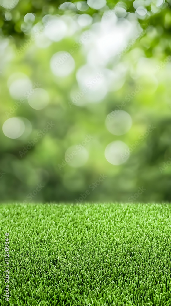 Naklejka premium Green Grass Background Illustration