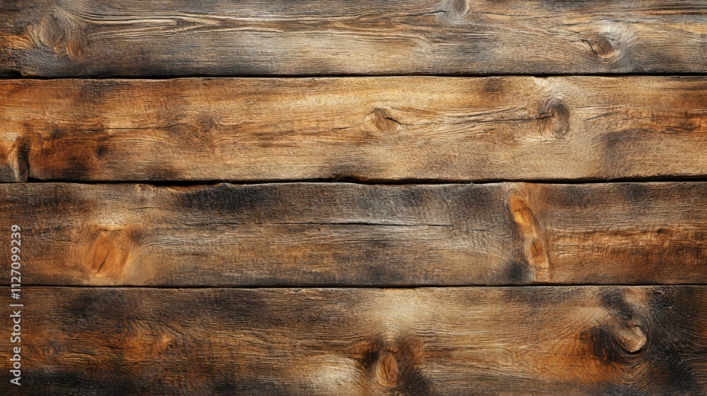 Fototapeta premium Rustic Brown Wooden Planks Background Texture