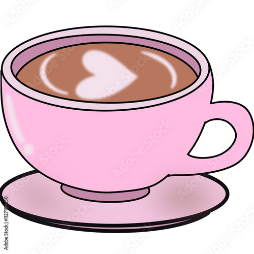cup of coffee with milk