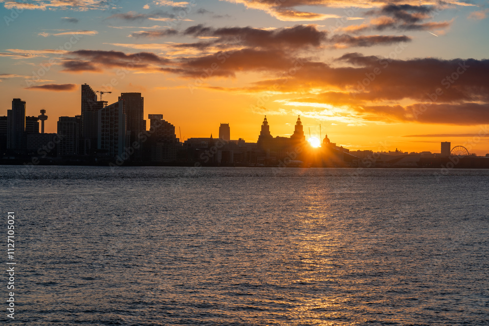 City of Liverpool skyline at sunrise City of Liverpool skyline at sunrise