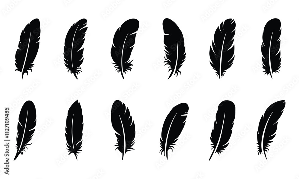 set of feather set of feather