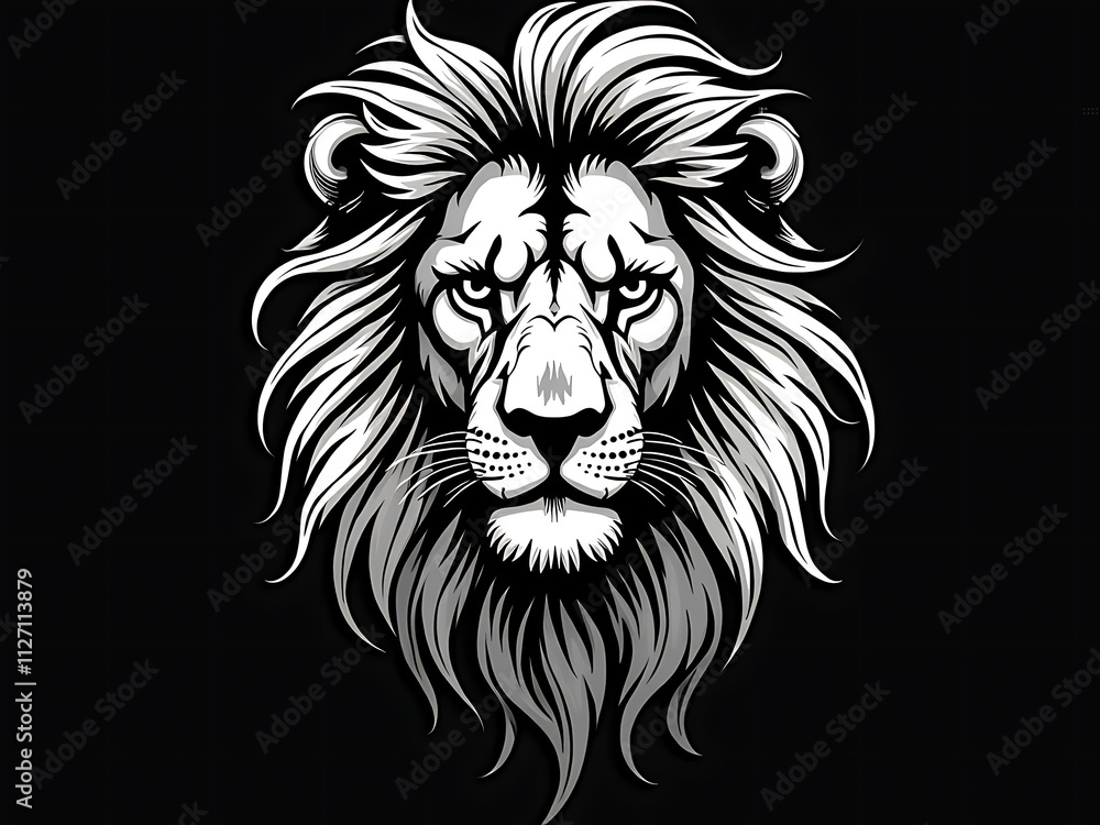 Obraz premium lion head illustration