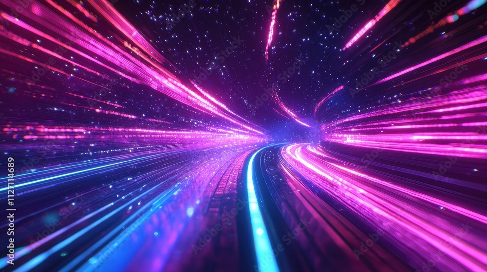 Mesmerizing Cosmic Tunnel: A Hypnotic Journey Through the Realm of Light and Speed Mesmerizing Cosmic Tunnel: A Hypnotic Journey Through the Realm of Light and Speed