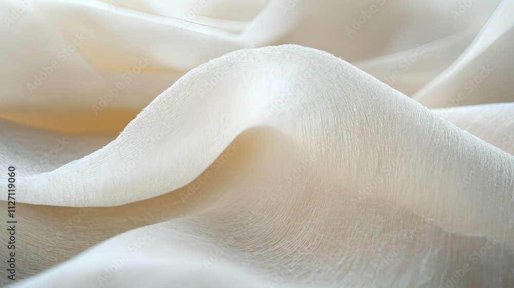 Creamy Silk Fabric Texture: A Close-Up Study of Draped Silk Creamy Silk Fabric Texture: A Close-Up Study of Draped Silk
