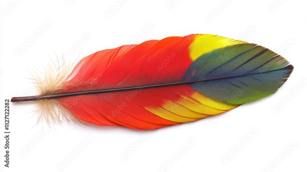 colorful feathers isolated on white colorful feathers isolated on white
