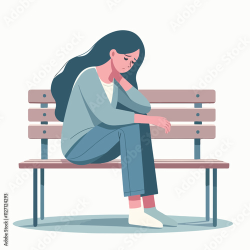 Vector of someone who is pondering, confusion, confusion, restlessness