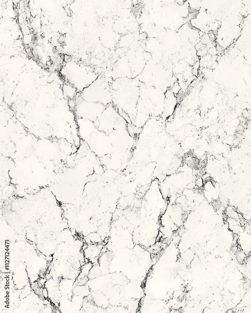Fototapeta premium A seamless marble texture featuring white and gray veining, ideal for backgrounds and designs.