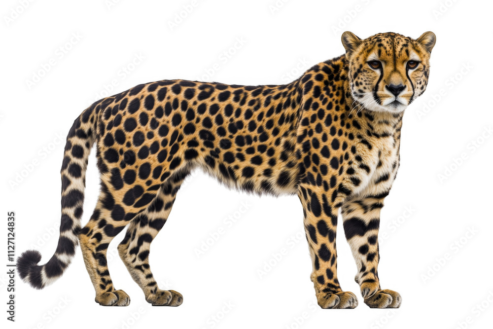 leopard in front of white background leopard in front of white background