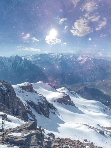 Mountain Landscape in Winter