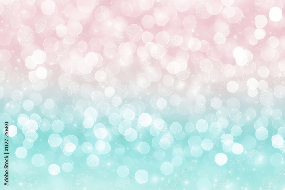 Dreamy bokeh background with soft pastel hues blending seamlessly between pink and teal, featuring a sparkling light effect for a serene ambiance. Copy space Dreamy bokeh background with soft pastel hues blending seamlessly between pink and teal, featuring a sparkling light effect for a serene ambiance. Copy space