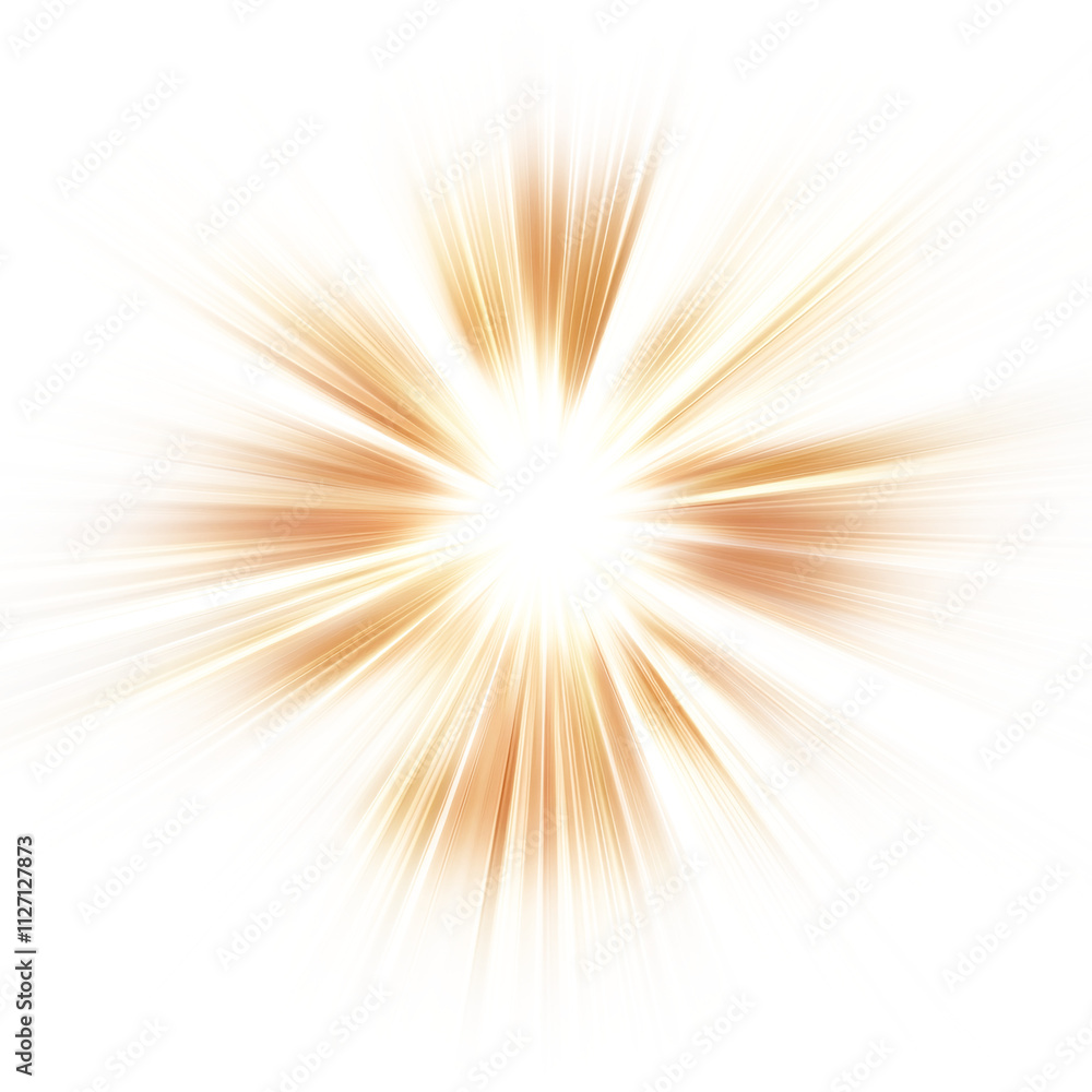 Obraz premium Transparent yellow sunlight special lens flash light effect