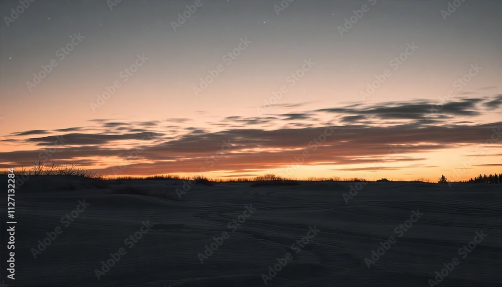 Fototapeta premium a sunset with a few clouds in the sky