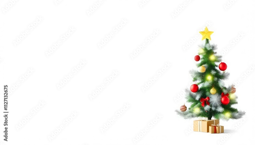 a christmas tree with a box on the top of it. a christmas tree with a box on the top of it.