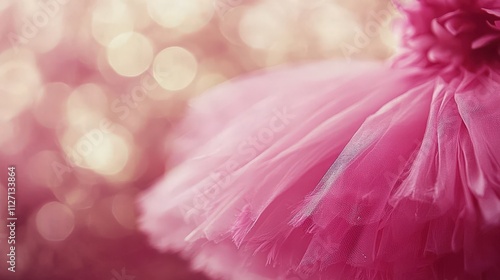 Wallpaper Mural Pink tulle tutu, soft focus, sparkling background Torontodigital.ca