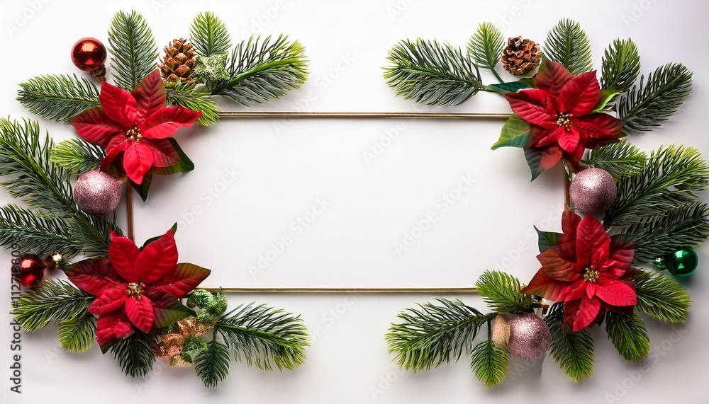 christmas wreath with cones. Christmas decoration backgrounds frame plant on isolated white background. christmas wreath with cones. Christmas decoration backgrounds frame plant on isolated white background.