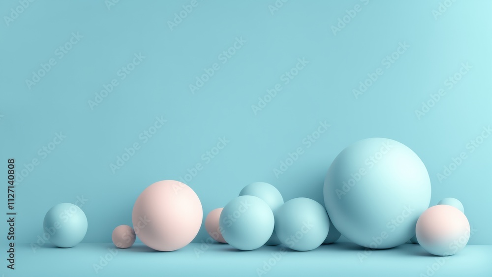 Pastel blue background with a New Year theme. Background with a place to copy . Pastel blue background with a New Year theme. Background with a place to copy .