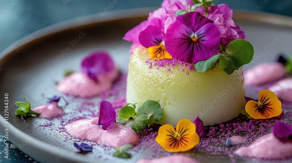 Exquisite Vegan Dishes Adorned with Edible Flowers Exquisite Vegan Dishes Adorned with Edible Flowers