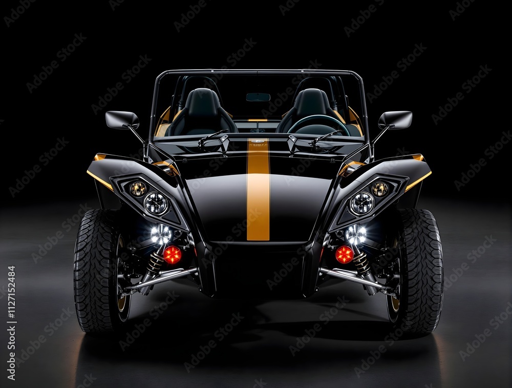 Black and Gold Luxury Dune Buggy for Off-Roading Black and Gold Luxury Dune Buggy for Off-Roading