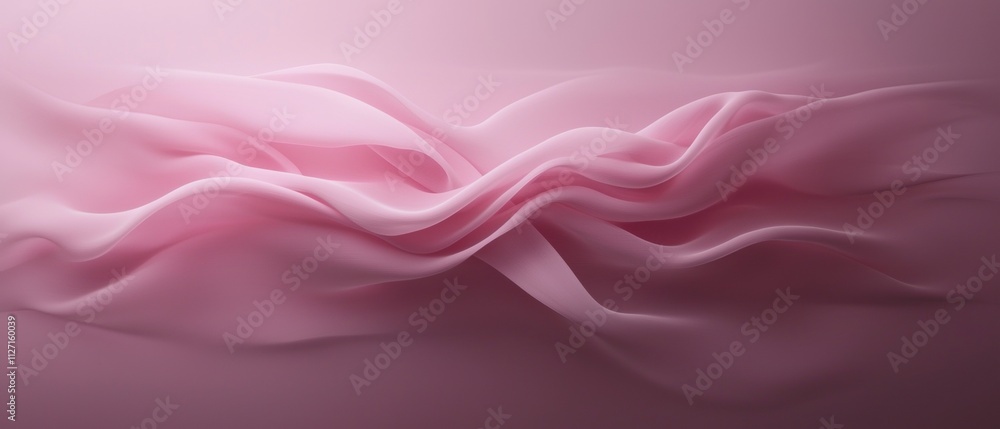 Fototapeta premium Abstract digital art piece with a pink background. the background is a gradient of light pink and dark pink, creating a soft and dreamy atmosphere.