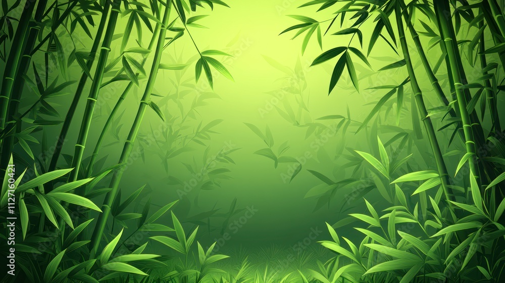 A serene bamboo forest with lush greenery and soft lighting, creating a tranquil atmosphere. A serene bamboo forest with lush greenery and soft lighting, creating a tranquil atmosphere.