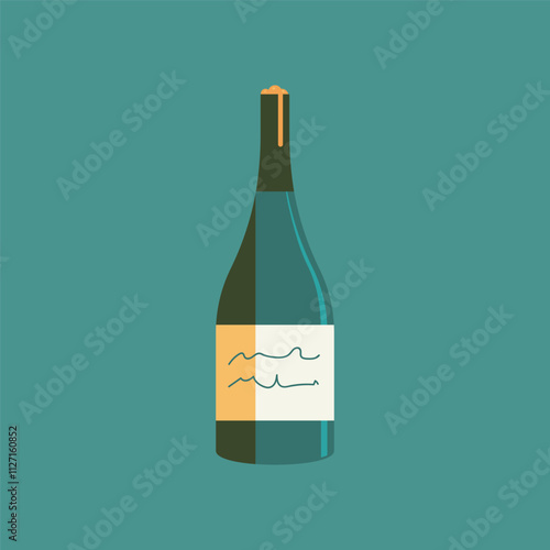 Illustration of  Wine Bottle 