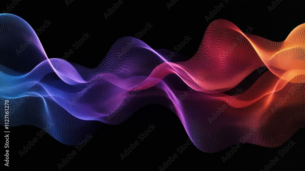 Colorful, flowing, textured, light, wave patterns. Colorful, flowing, textured, light, wave patterns.