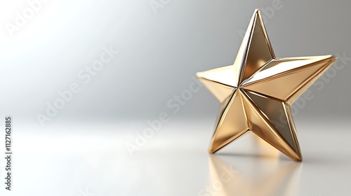 Golden Star Award Symbol Of Achievement Success
