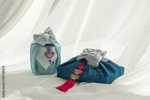 Korean traditional wrapping cloth made of silk(bojagi).