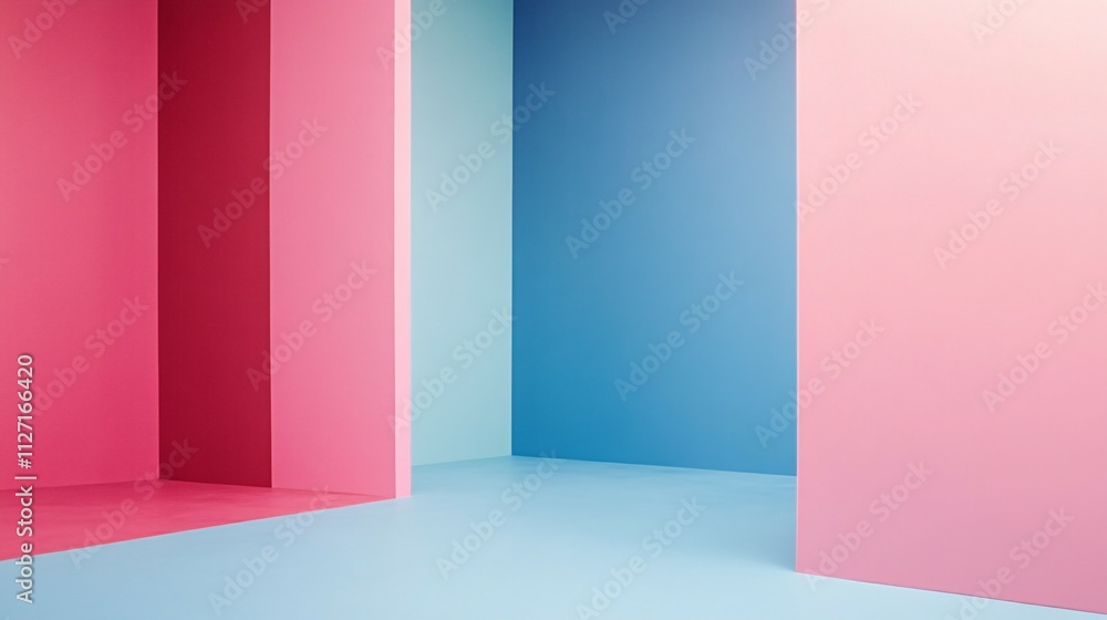 Abstract Pastel Room Interior Design Walls And Floor Abstract Pastel Room Interior Design Walls And Floor