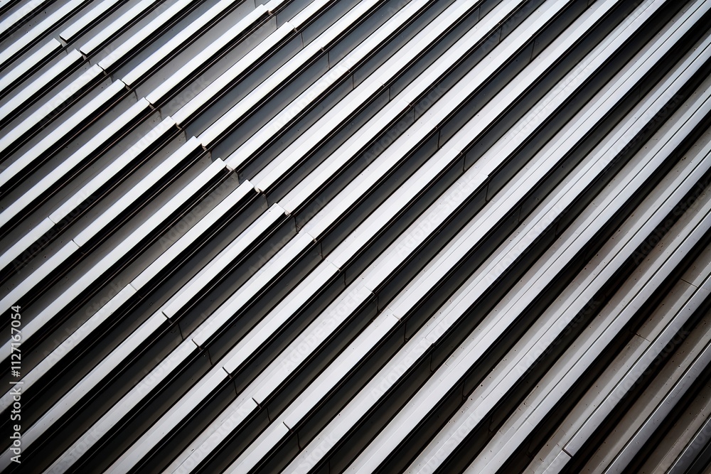 Obraz premium A textured surface with diagonal lines predominantly in shades of gray.