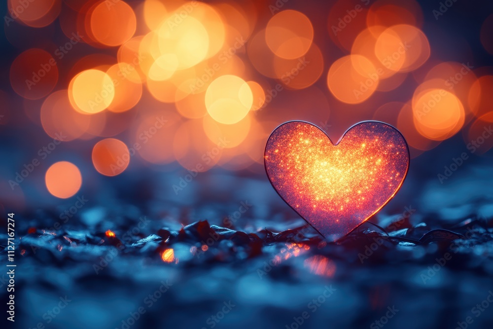 Colorful heart bokeh background with soft, blurred edges and glowing tones, perfect for romantic visuals. Colorful heart bokeh background with soft, blurred edges and glowing tones, perfect for romantic visuals.